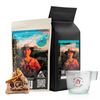 JT Coffee Gourmet Ground Coffee, Coffee Capsules & Glass Coffee Cup Premium Colombian Roast