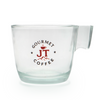 JT Coffee Gourmet Ground Coffee & Glass Coffee Cup Combo Premium Colombian Roast