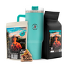 JT Coffee Gourmet Ground Coffee, Coffee Capsules & Thermal Tumbler Combo Premium Colombian Roast