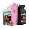 JT Coffee Gourmet Ground Coffee, Coffee Capsules & Thermal Tumbler Combo Premium Colombian Roast
